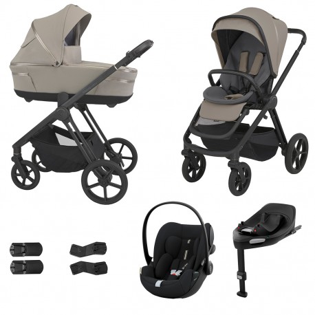 Espiro Miloo 2024 4w1 z fotelikiem Cybex Cloud G I-size i bazą G - 117 Cashmere Gray