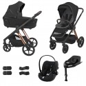 Espiro Miloo 2024 4w1 z fotelikiem Cybex Cloud G I-size i bazą G - 110 Diamond Black