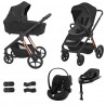 Espiro Miloo 2024 4w1 z fotelikiem Cybex Cloud G I-size i bazą G - 110 Diamond Black