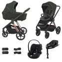 Espiro Miloo 2024 4w1 z fotelikiem Cybex Cloud G I-size i bazą G - 104 Luxury Green