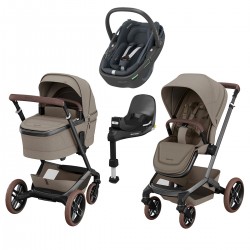 Maxi-Cosi Fame 4w1 Twillic Truffle + MC Coral 360 + Familyfix 360 Pro