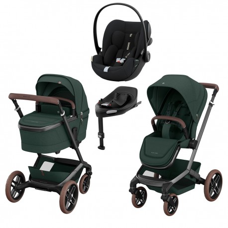 Maxi-Cosi Fame 4w1 Twillic Green + Cybex Cloud G + baza Cybex G