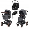 Maxi-Cosi Fame 4w1 Twillic Graphite + Cybex Cloud G + baza Cybex G