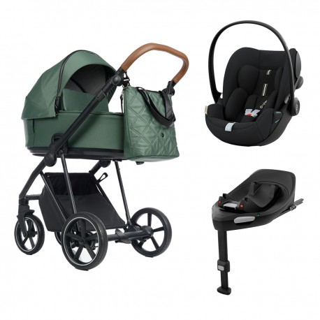 Roan IVI 2.0 4w1 z fotelikiem Cybex Cloud G i bazą Cybex G - Boho Green