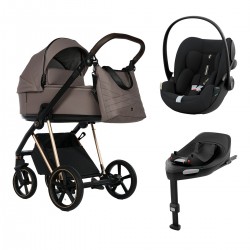 Roan IVI 2.0 4w1 z fotelikiem Cybex Cloud G i bazą Cybex G - Cocoa Rose Gold