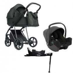 Roan IVI 2.0 4w1 z fotelikiem Joie I-snug 2 + baza Encore - Black Forest