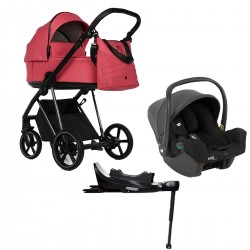 Roan IVI 2.0 4w1 z fotelikiem Joie I-snug 2 + baza Encore - Viva Magenta