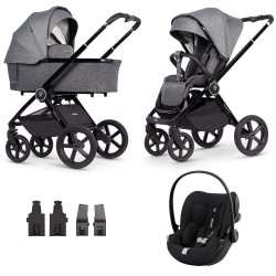 Venicci Upline 3w1 z fotelikiem Cybex Cloud G i-Size - Slate Grey