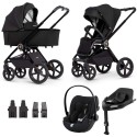 Venicci Upline 4w1 z fotelikiem Cybex Cloud G i-Size i bazą G - All Black