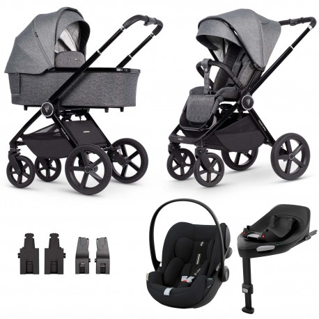 Venicci Upline 4w1 z fotelikiem Cybex Cloud G i-Size i bazą G - Slate Grey