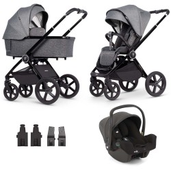 Venicci Upline 3w1 z fotelikiem Joie i-Snug 2 - Slate Grey