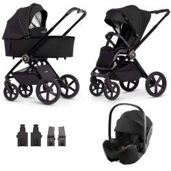 Venicci Upline 3w1 z fotelikiem Britax Romer Baby-Safe Pro - All Black