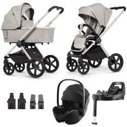 Venicci Upline 4w1 z fotelikiem Britax Romer Baby-Safe Pro i bazą Vario Base 5Z - Moonstone