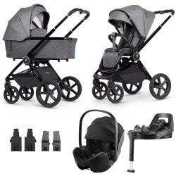 Venicci Upline 4w1 z fotelikiem Britax Romer Baby-Safe Pro i bazą Vario Base 5Z - Slate Grey