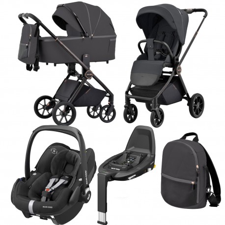 Carrello Ultra 4w1 z MC Pebble Pro I-size i bazą FamilyFix 3 Sonic Grey