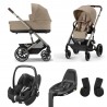 Cybex Balios S Lux 2.0 zestaw 4w1 z MC Pebble Pro I-size oraz bazą FamilyFix 3 - Almond Beige