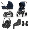 Cybex Balios S Lux 2.0 zestaw 4w1 z MC Pebble Pro I-size oraz bazą FamilyFix 3 - Ocean Blue