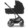 Cybex Balios S Lux 2.0 zestaw 4w1 z MC Pebble Pro I-size oraz bazą FamilyFix 3 - Moon Black